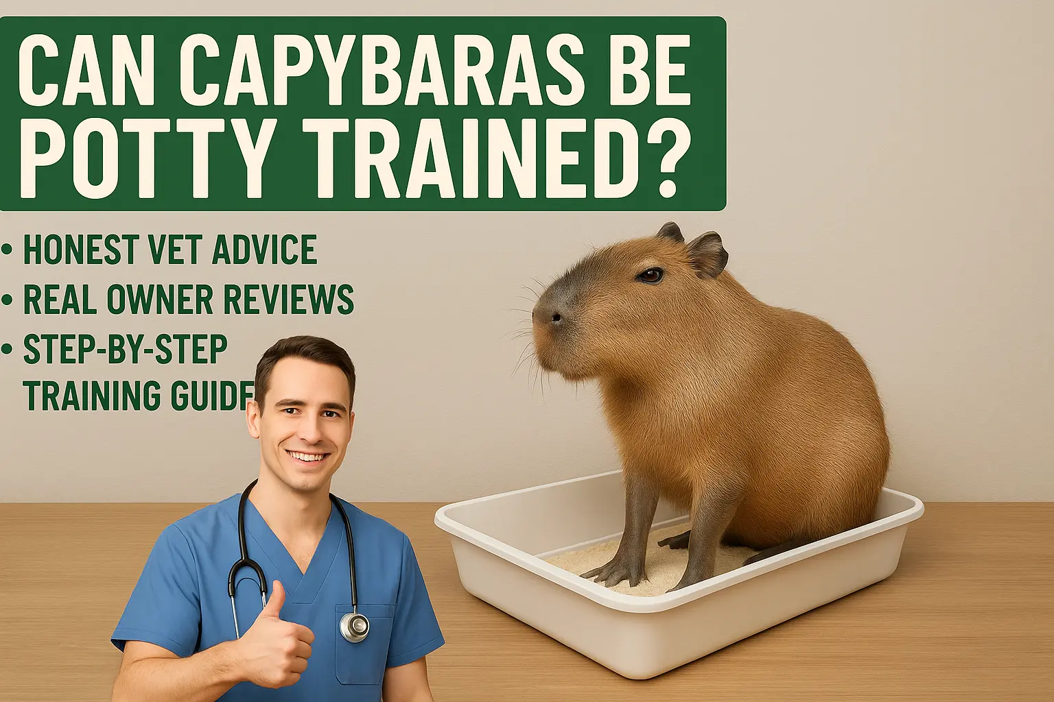 Can Capybaras Be Potty Trained? Honest Vet Advice, Real Owner Reviews & Step-by-Step Training Guide.
