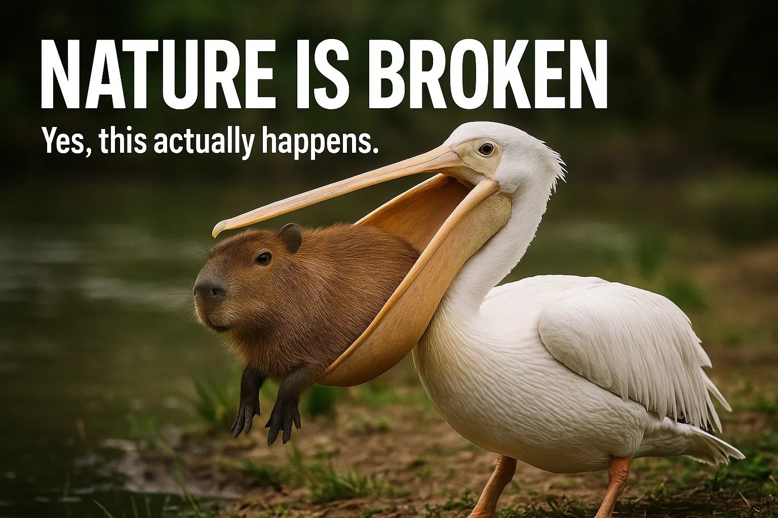 Why Do Pelicans Try to Eat Capybaras?