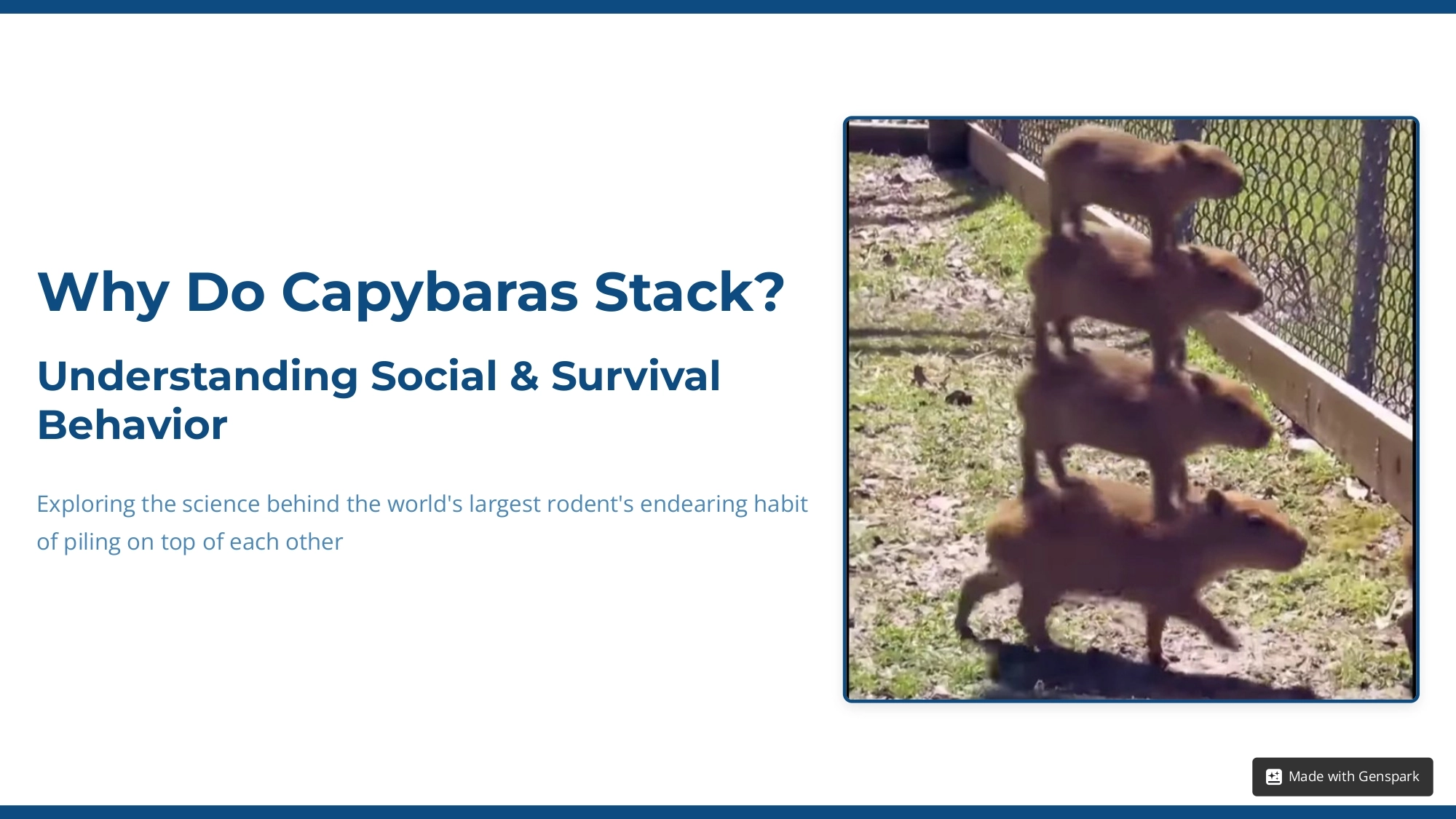 Why Do Capybaras Stack? Social & Survival Secrets Explained