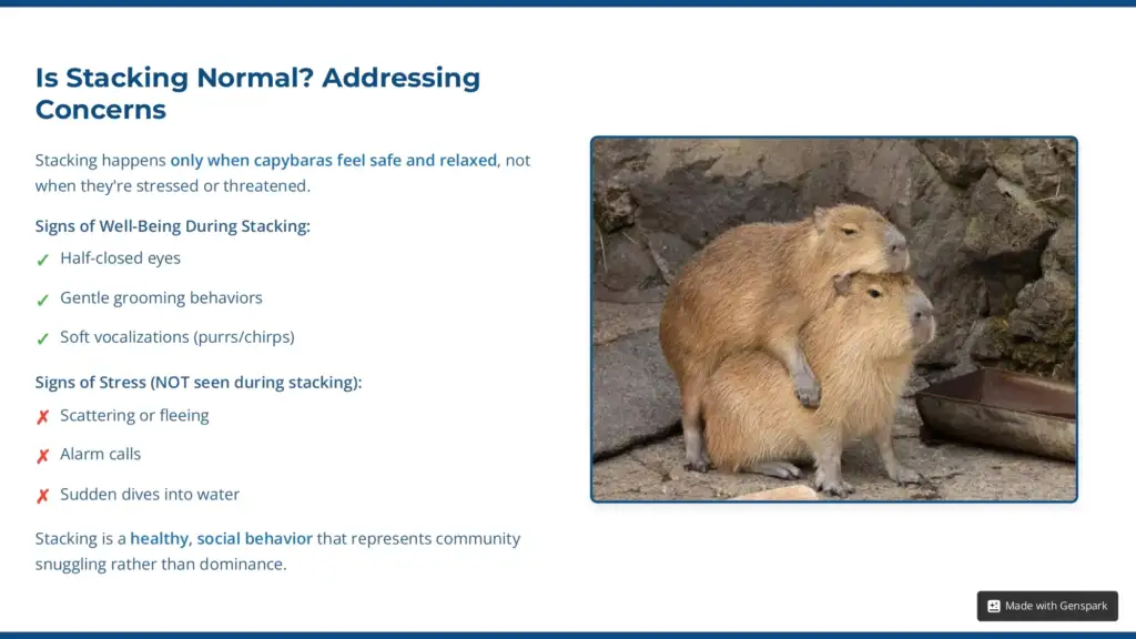 Two capybaras resting peacefully, with one gently resting on top of another.