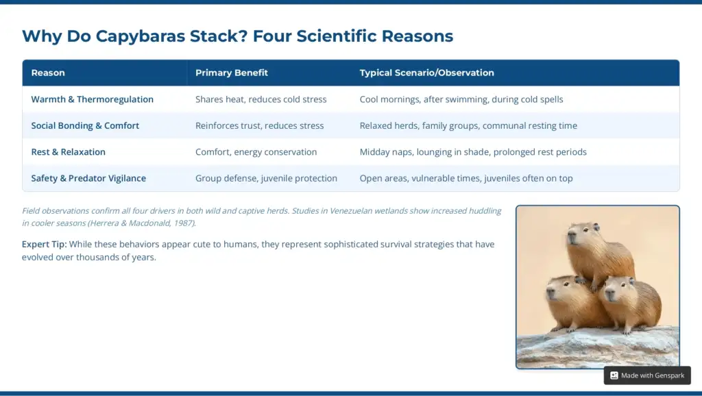Three capybaras huddled together on a rock, representing social bonding and warmth.
